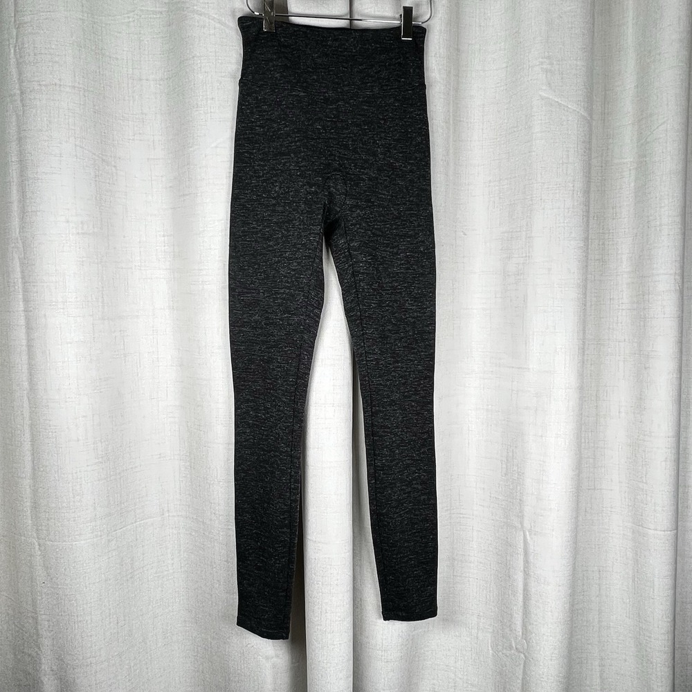 Assets Spanx Red Hot Label Structured Textured Black Leggings‎ 2564 Sz Small